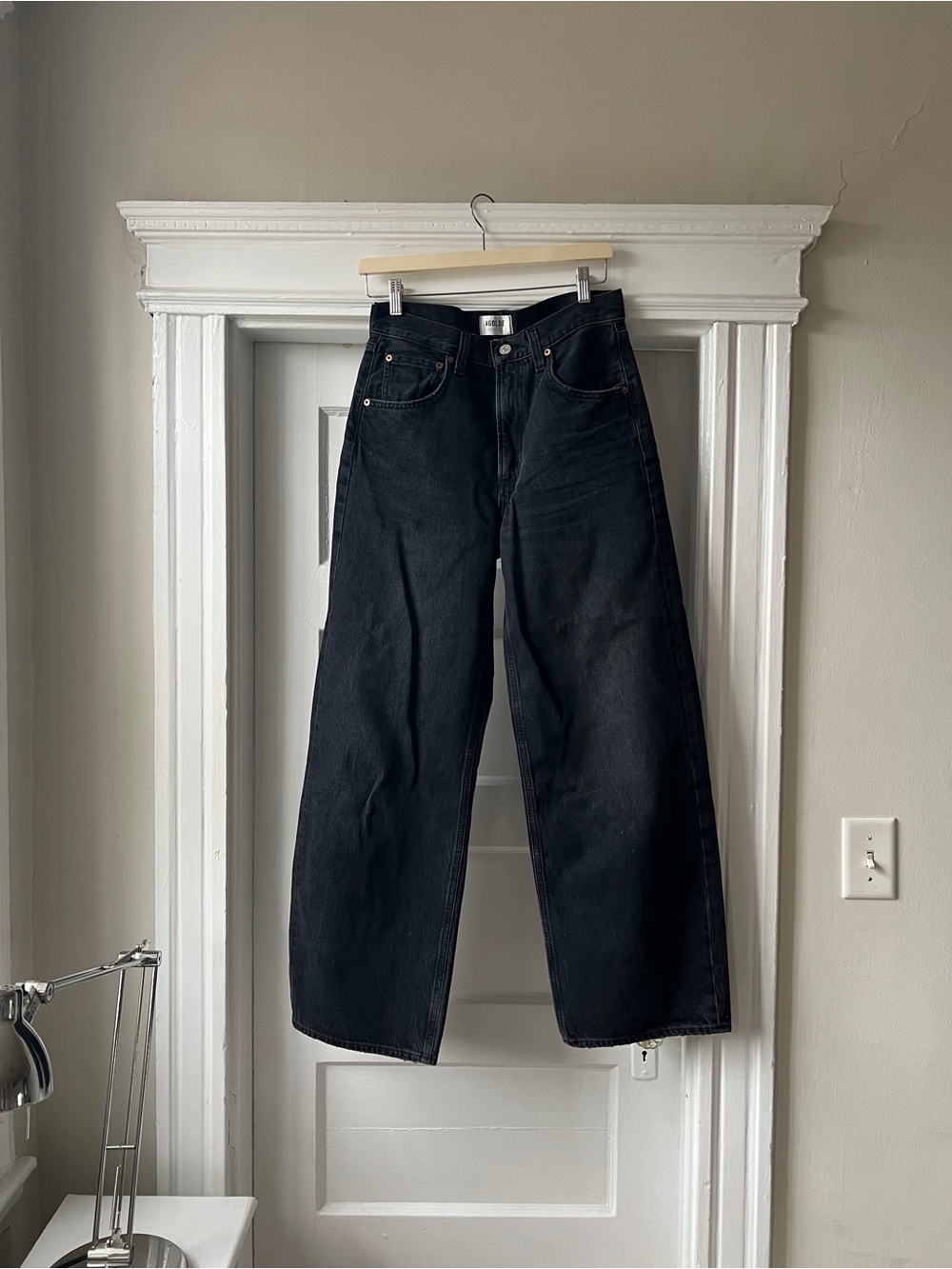 Agolde Low curve Jean in Black